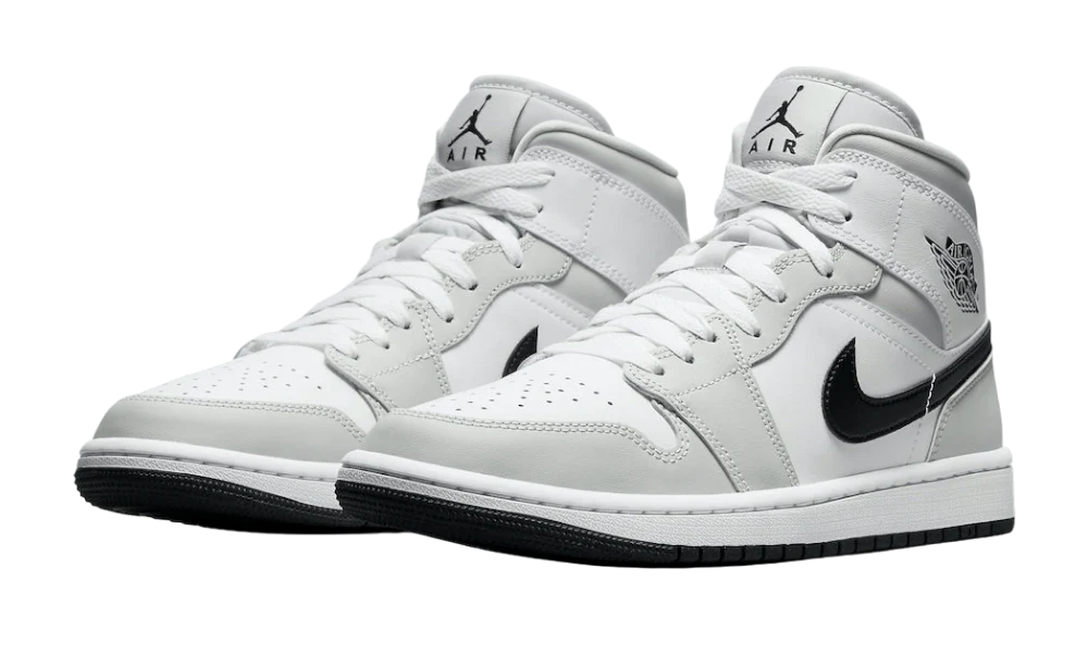 Air Jordan 1 Mid Light Smoke Grey W - Image 3