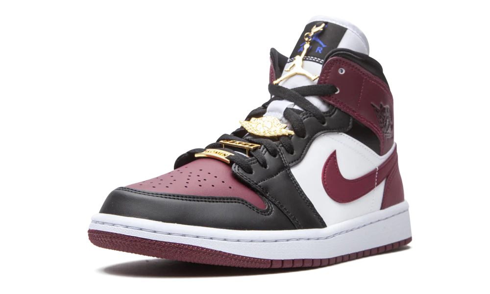 Air Jordan 1 Mid SE Black Dark Beetroot - Image 3