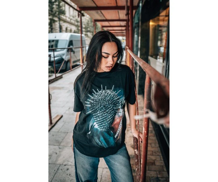 Thorned Mask Oversize Tee - Image 4