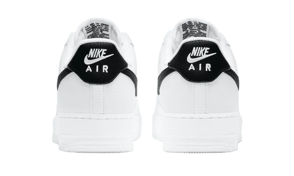 Nike Air Force 1 '07 White Black Pebbled Leather - Image 3