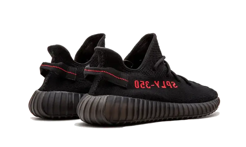Yeezy Boost 350 V2 Black Red - Image 3